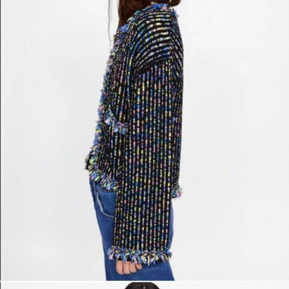 Zara  multi colour sweater jacket Small