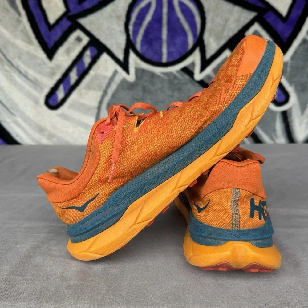 Size 11.5 D - Mens Hoka One One‎ Tecton X 1123161 PORY Orange Running Sneakers