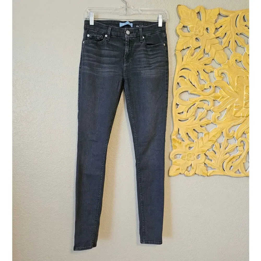 7 for all mankind, b(air) denim, The Skinny Black Jeans, Size 26