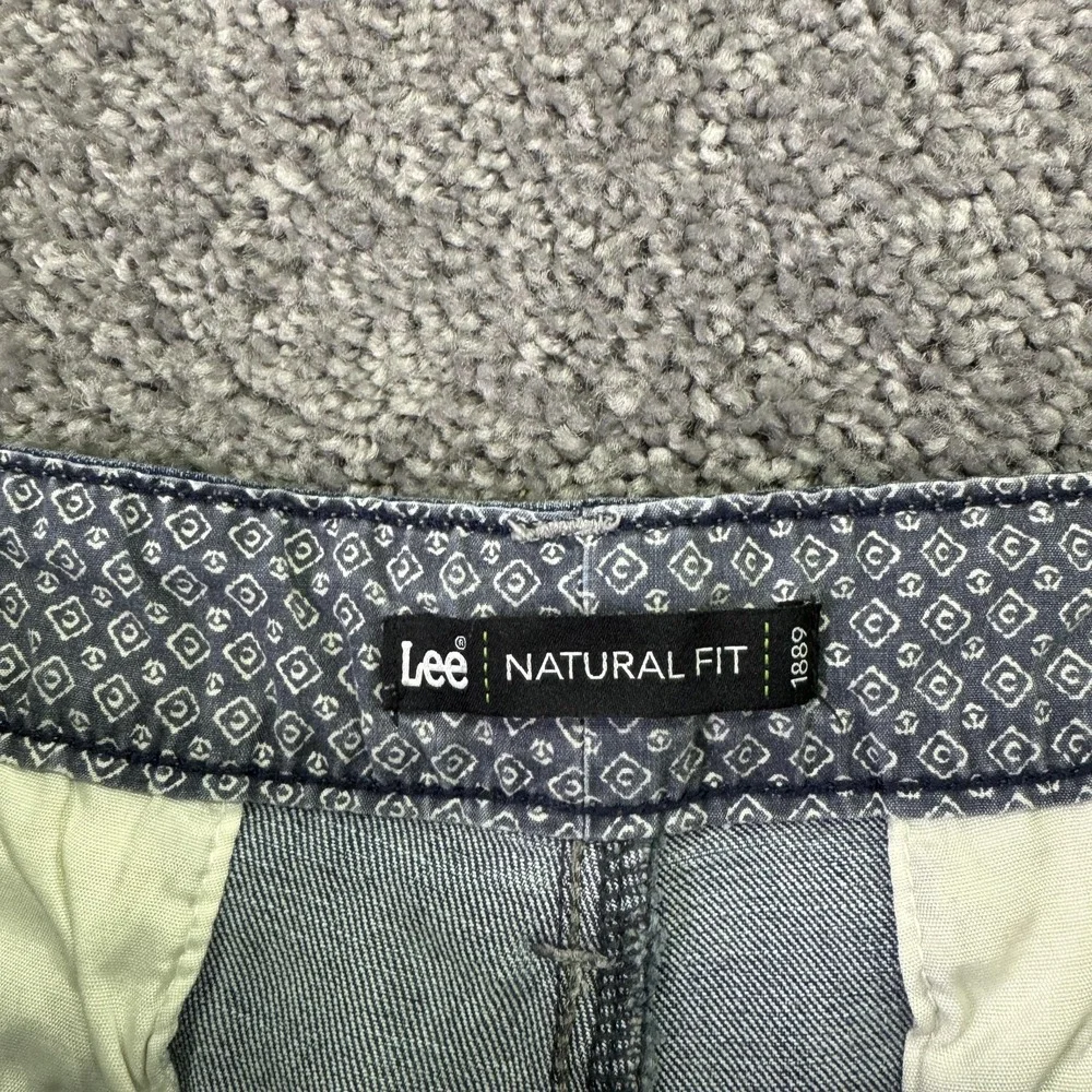 Lee Shorts Womens 10 Blue Denim Chino Natural Fit Stretch Bermuda Casual Summer