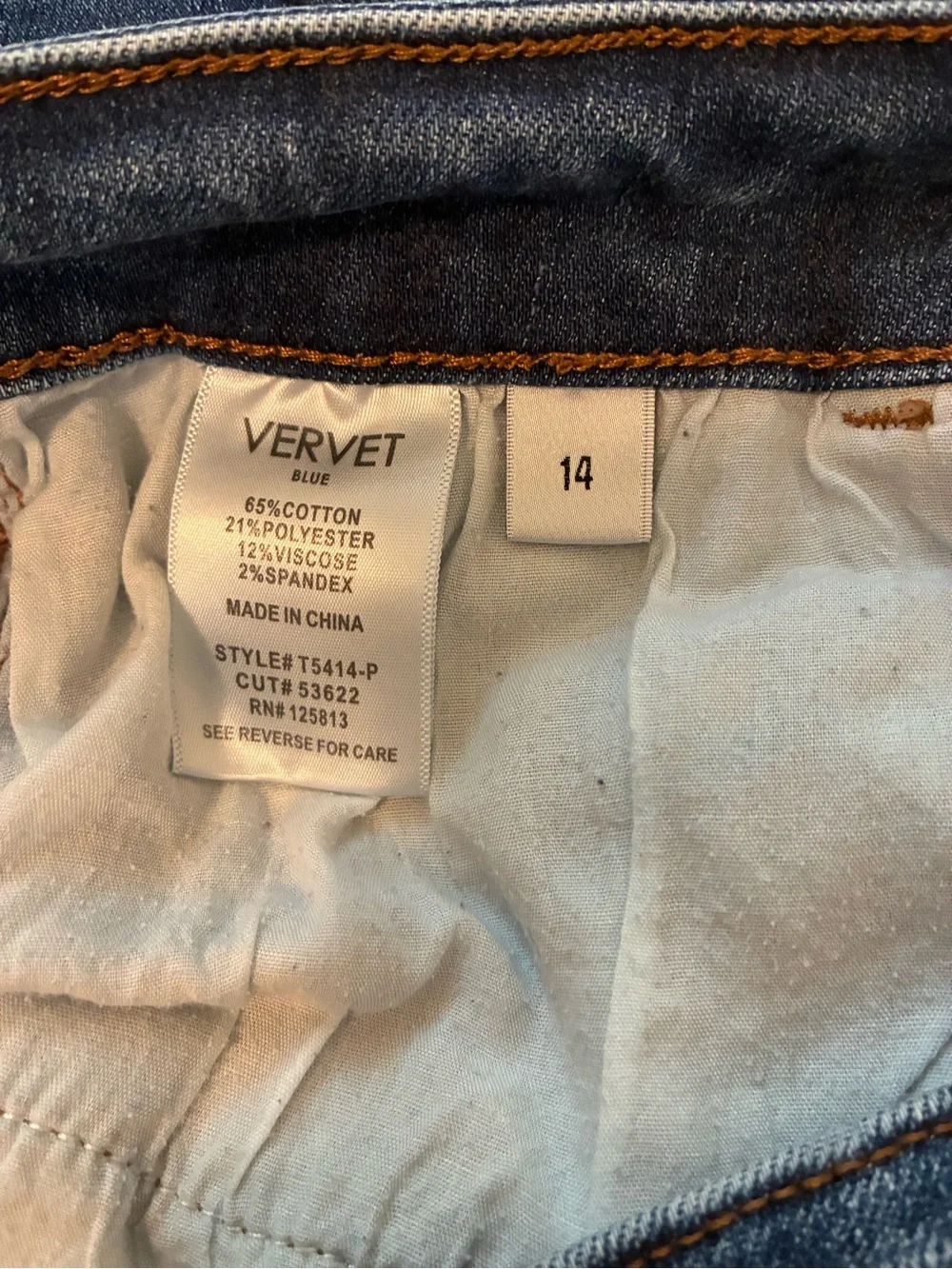 Vervet blue jeans