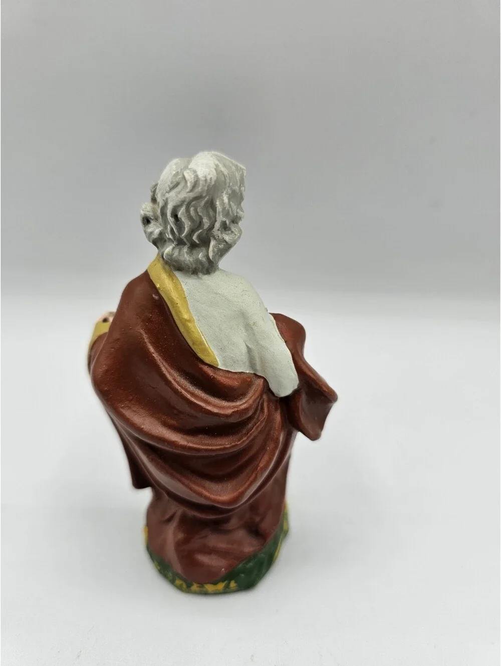 Vintage 1960s Paper Mache Christmas Nativity Figure Kneeling Wise Man Fontanini