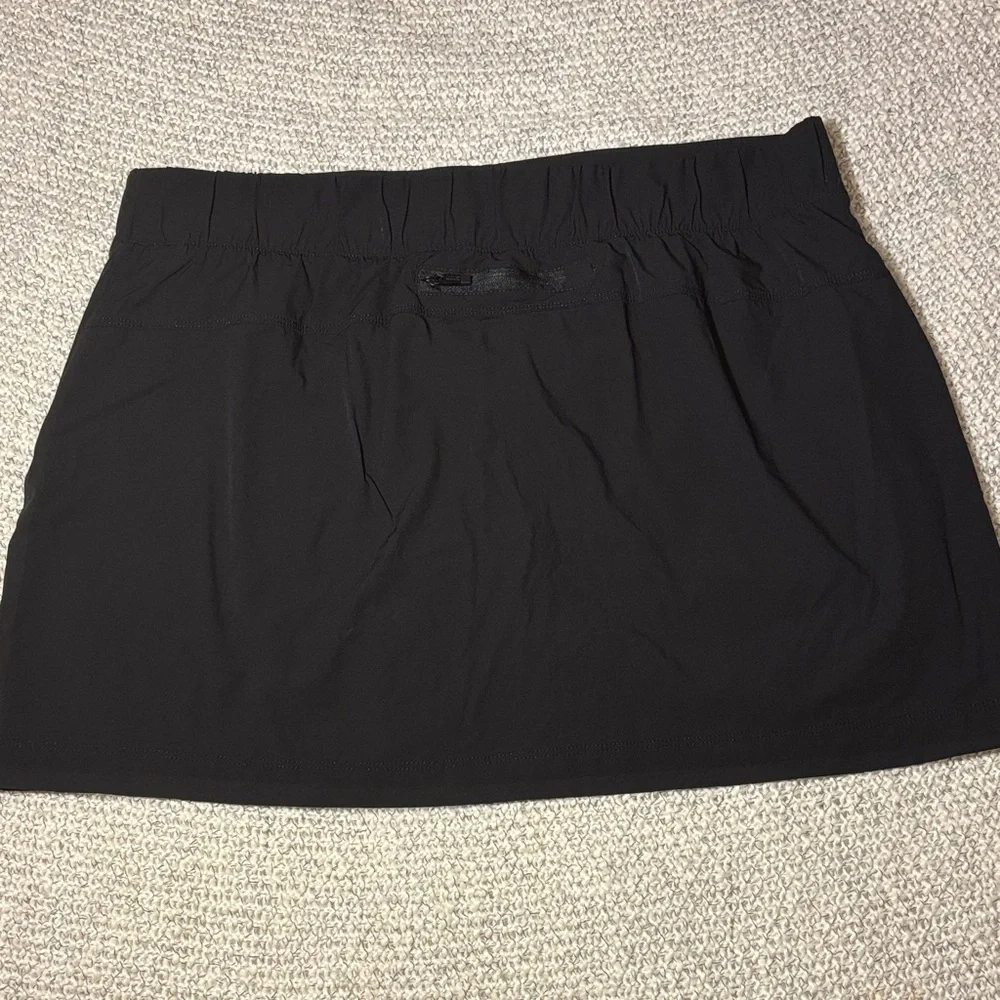 Calvin Klein Black Active A-Line Side Vent Skort with Shorts and Pockets