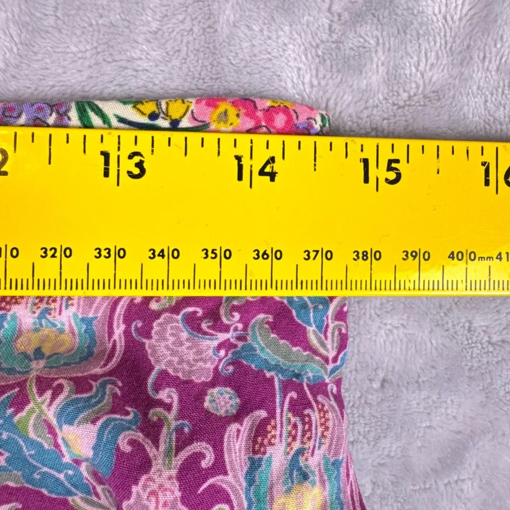 Natural Life Floral Patchwork Maxi Skirt Womens Medium Multicolor Boho Rayon