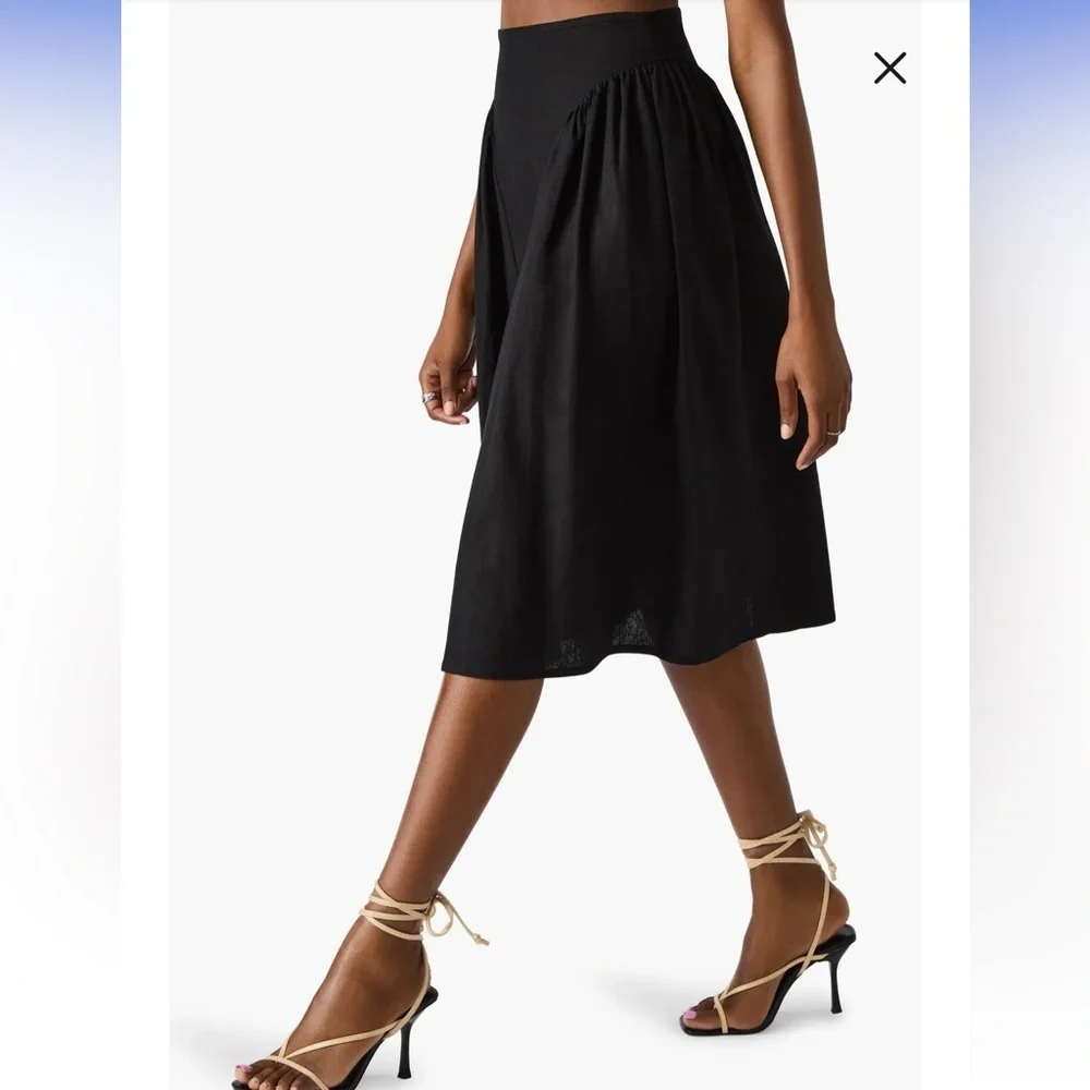 Steve Madden Brooklyn Linen Blend Skirt