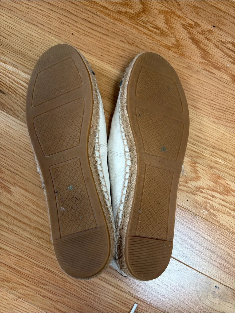 Tory Burch cream leather