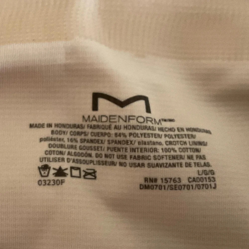 Maidenform High Waist Boy Short Firm Shapes Sz L NWT