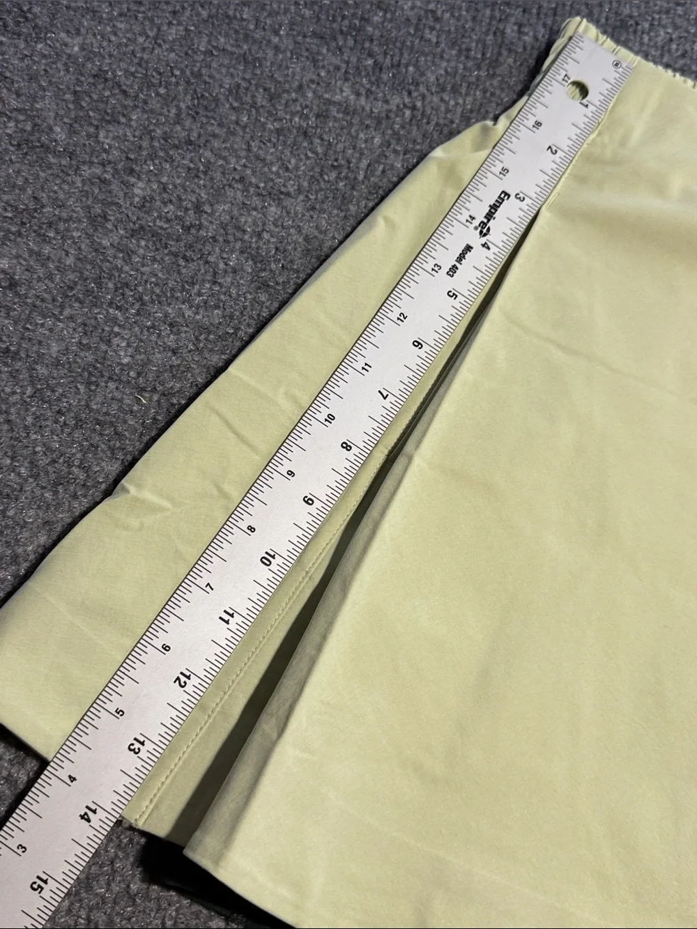Light Yellow Circle Skirt with Elastic Waistband by