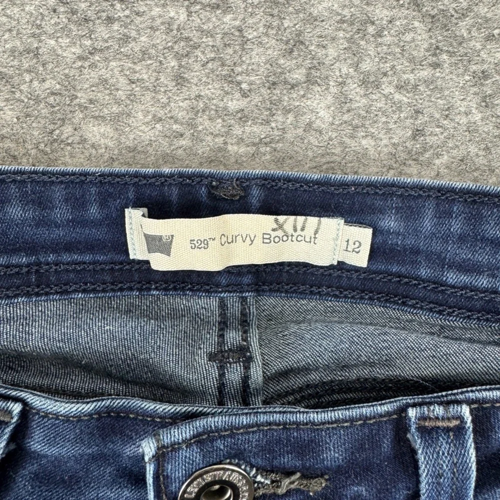 Levis 529 Curvy Bootcut Jeans Womens 12 Blue Denim W31 L32 Papertag Y2K‎
