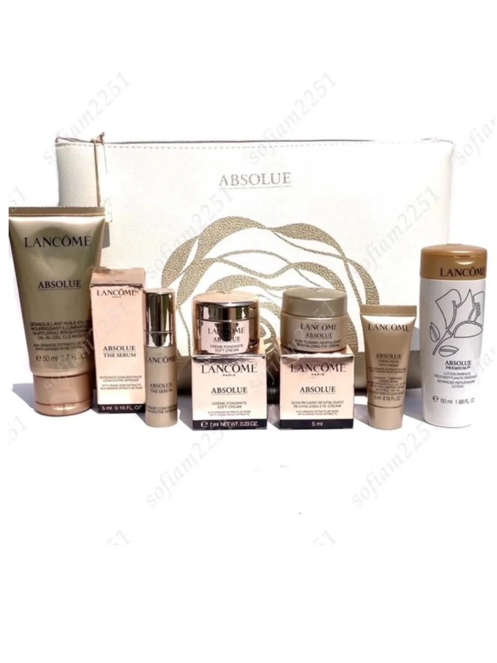 💖NEW💖Lancôme Absolue Revitalizing & Brightening with Grand Rose Extracts 7Pc Set