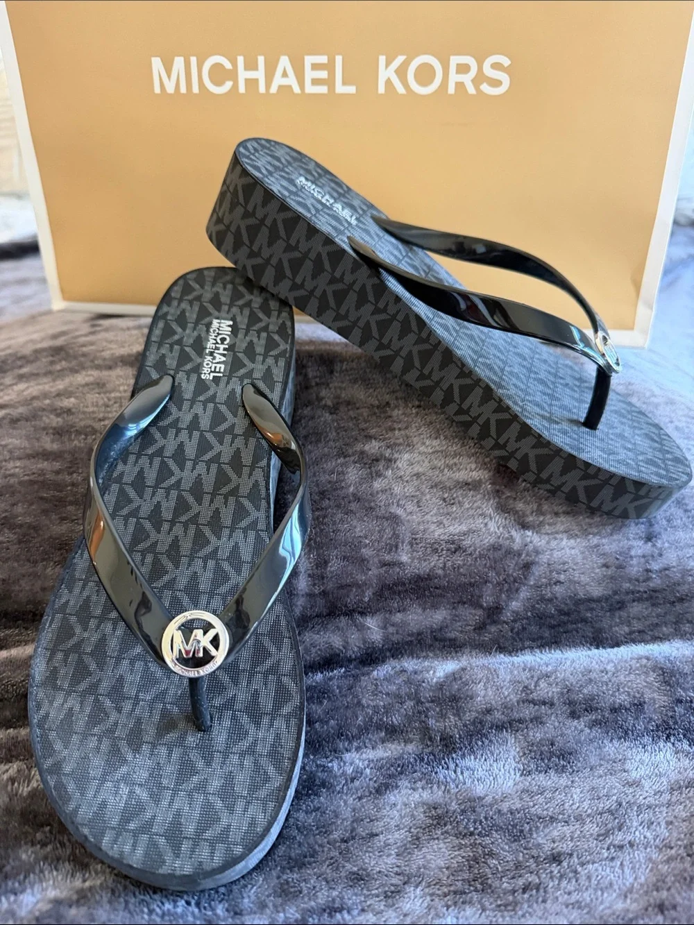 Michael Kors black straps