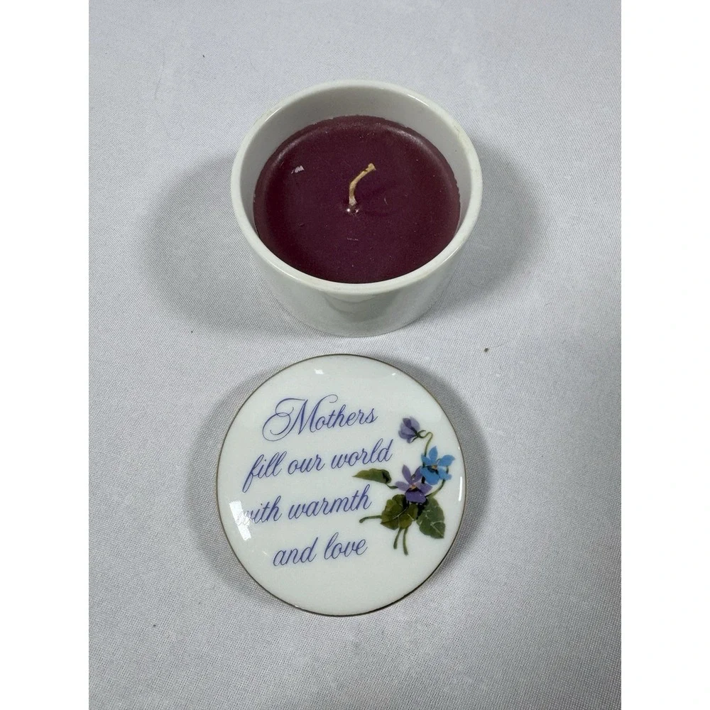 Scented Candle with Floral Lid Quote‎ for Mother's Day Gift