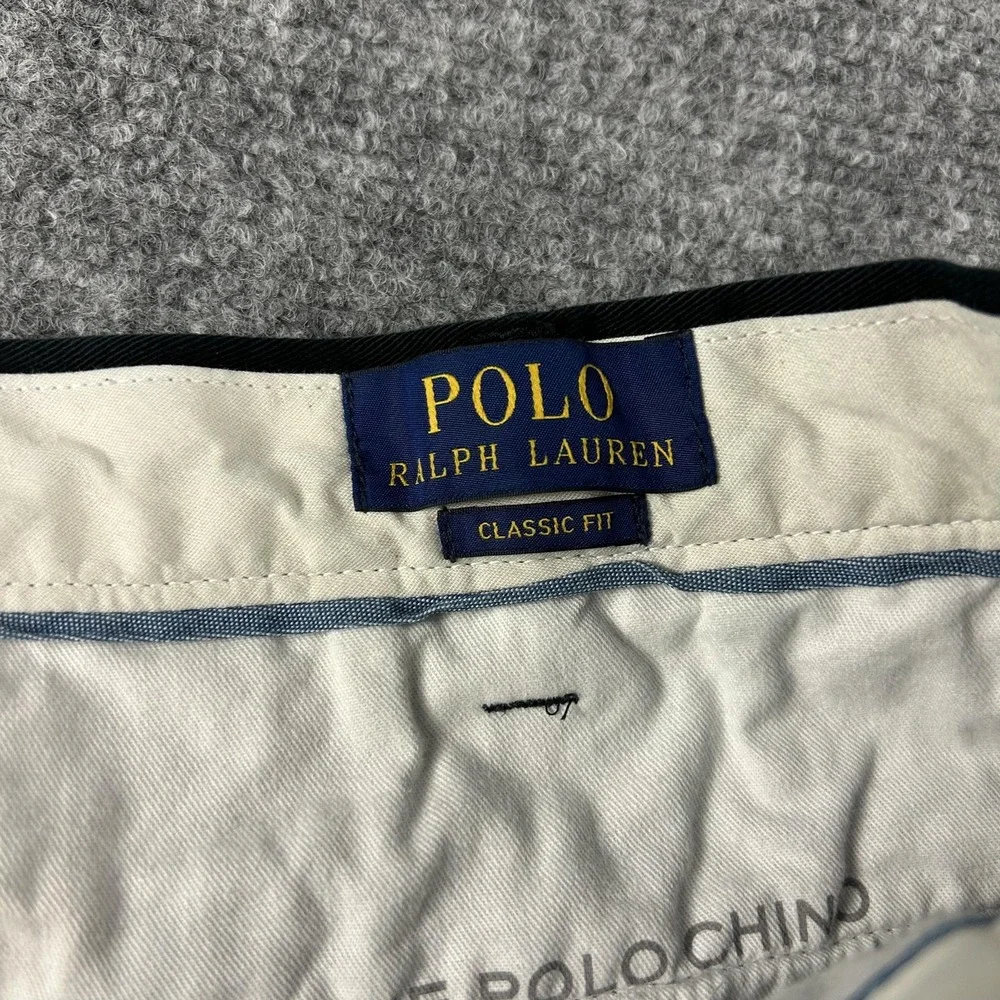 Polo‎ Ralph Lauren Pants Mens 40x30 Black Classic Fit Polo Chino Dress Casual