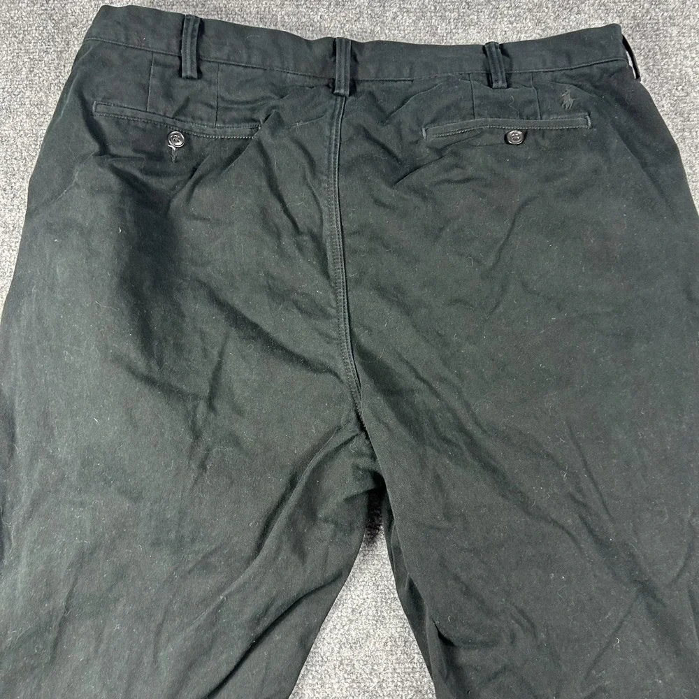 Polo‎ Ralph Lauren Pants Mens 40x30 Black Classic Fit Polo Chino Dress Casual