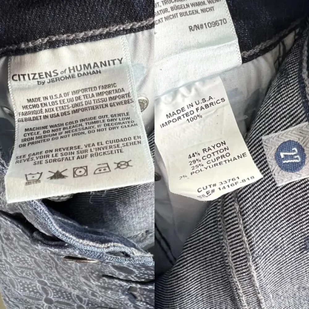 Citizens Of Humanity waisted geometric coated