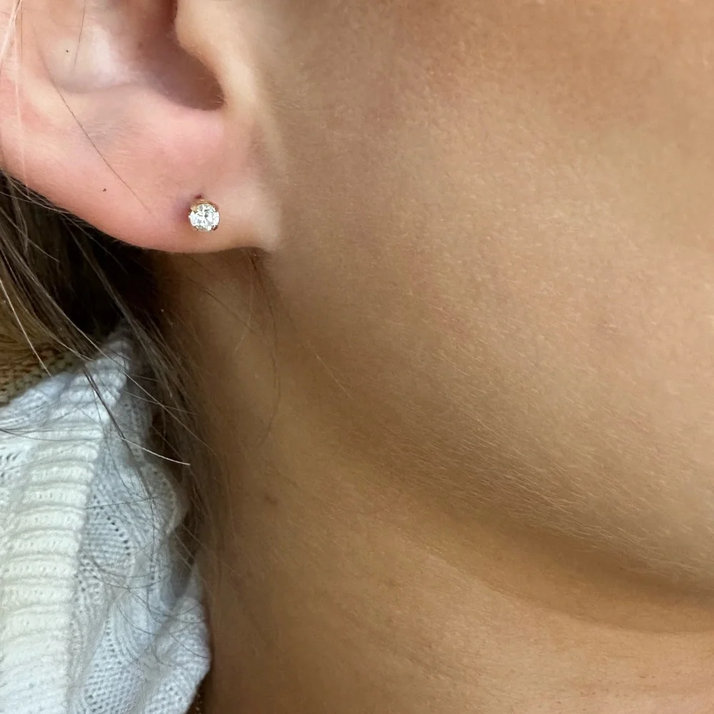 14k real solid gold earnings these elegant