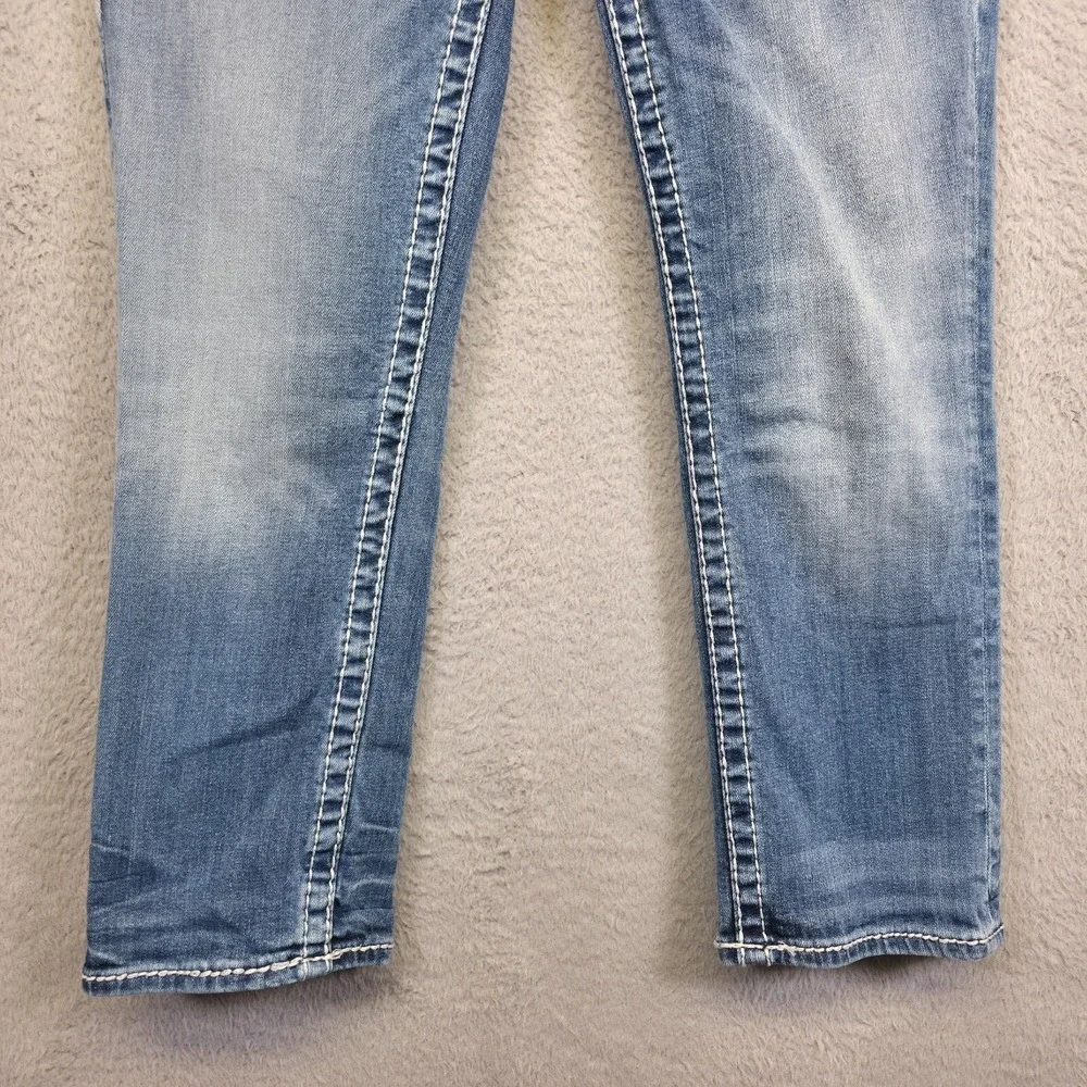 Vigoss‎ Jeans Womens 4 The New York Capri Low Rise Y2K Medium Wash Denim Stretch