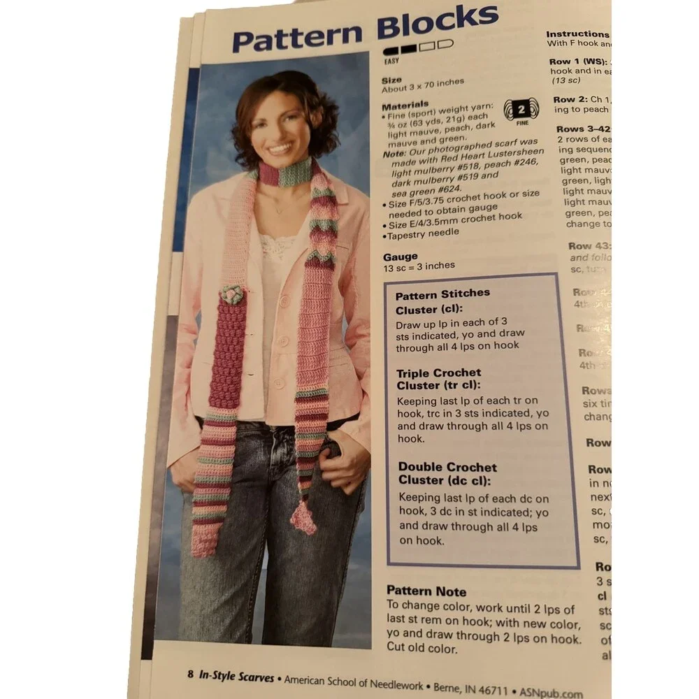 American School of Needlework skinny marks very