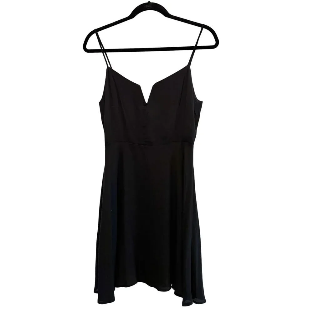 Audrey 3+1 Dress Fit & Flare Mini Black Sleeveless Solid Womens S