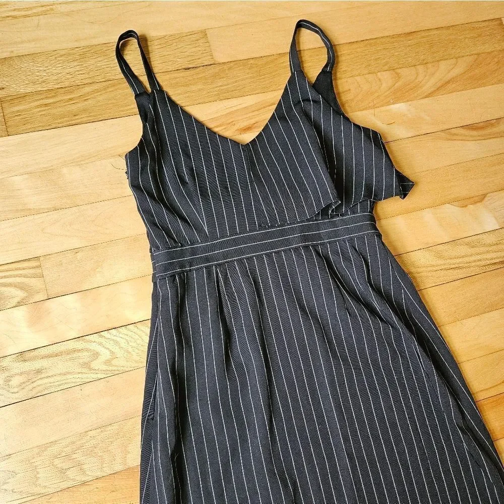 Haute Monde black pinstripes