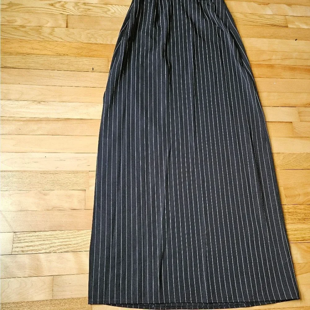 Haute Monde black pinstripes