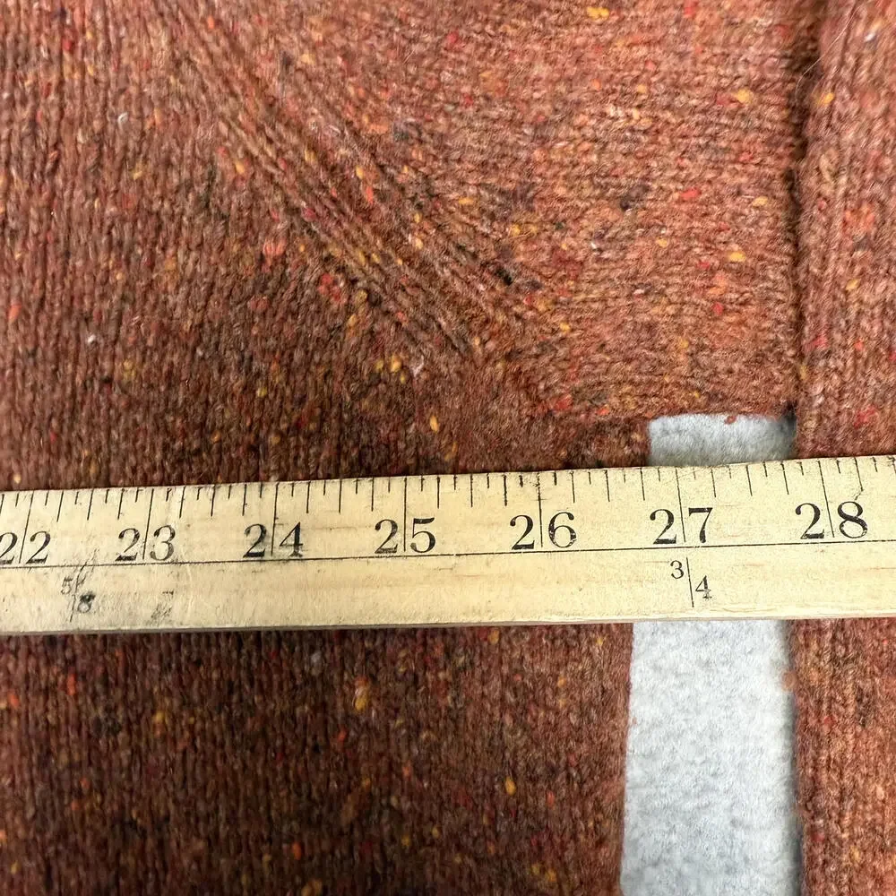 Peter Millar Donegal 1/4 Zip Golf Sweater Mens 2XL Alpaca Burnt Orange MSRP $278