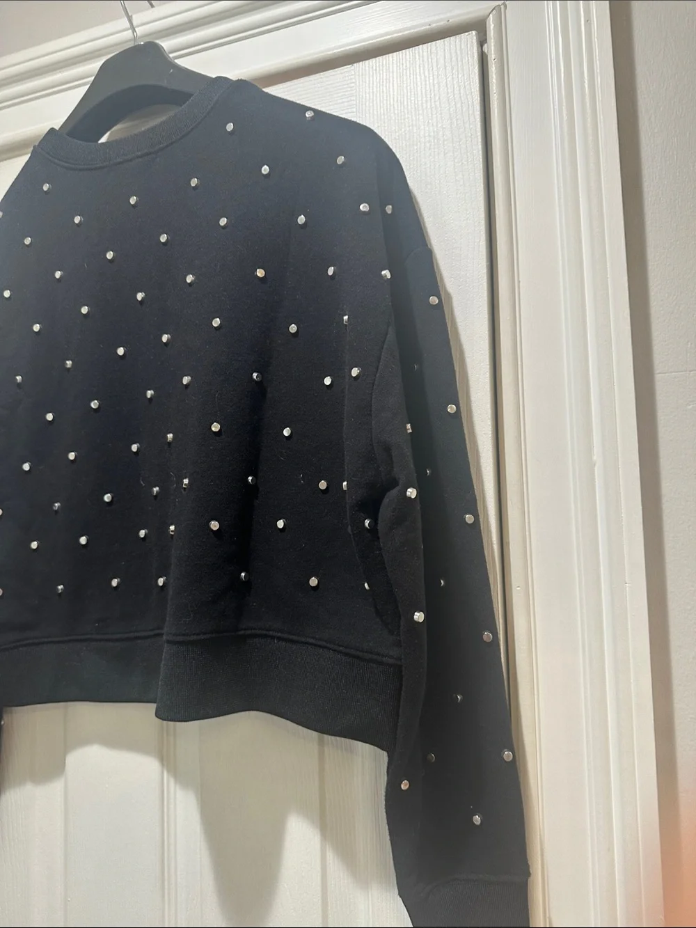 N/A neckline crew sweatshirt