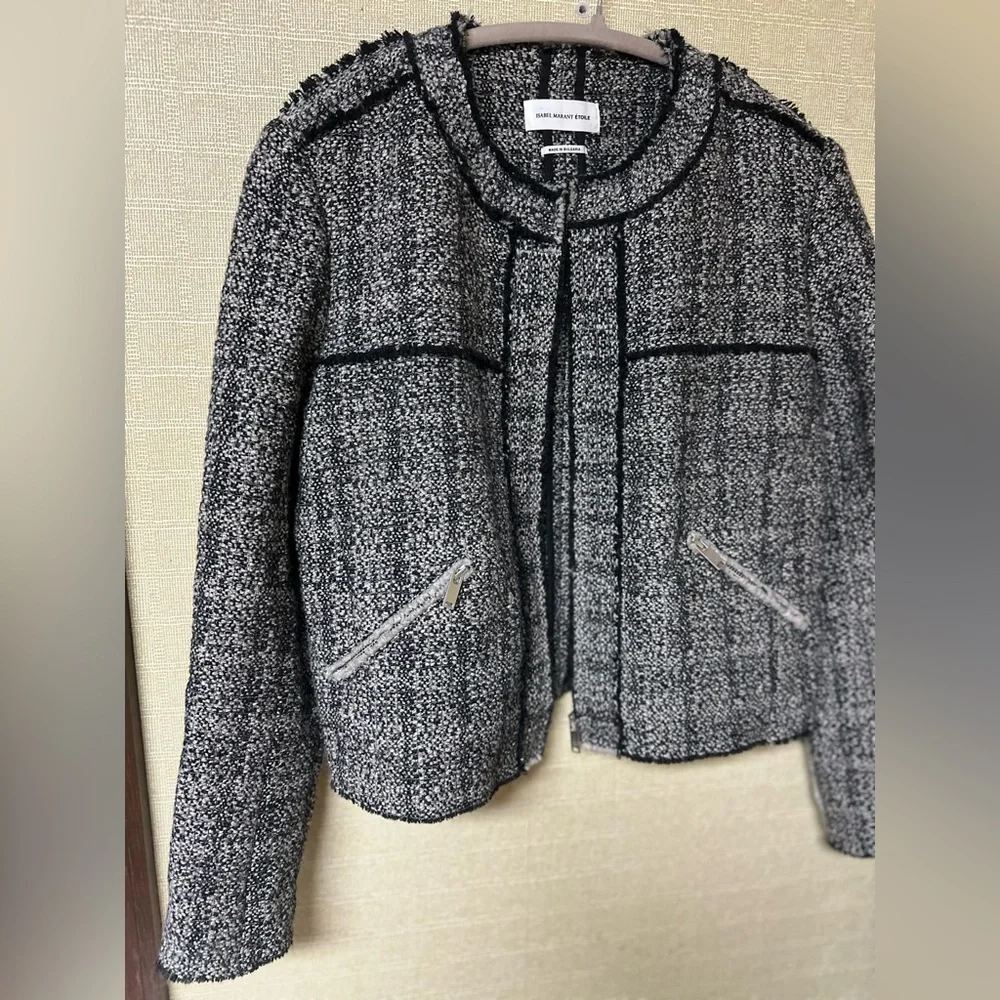 Isabel Marant Wool Boucle Tweed Jacket