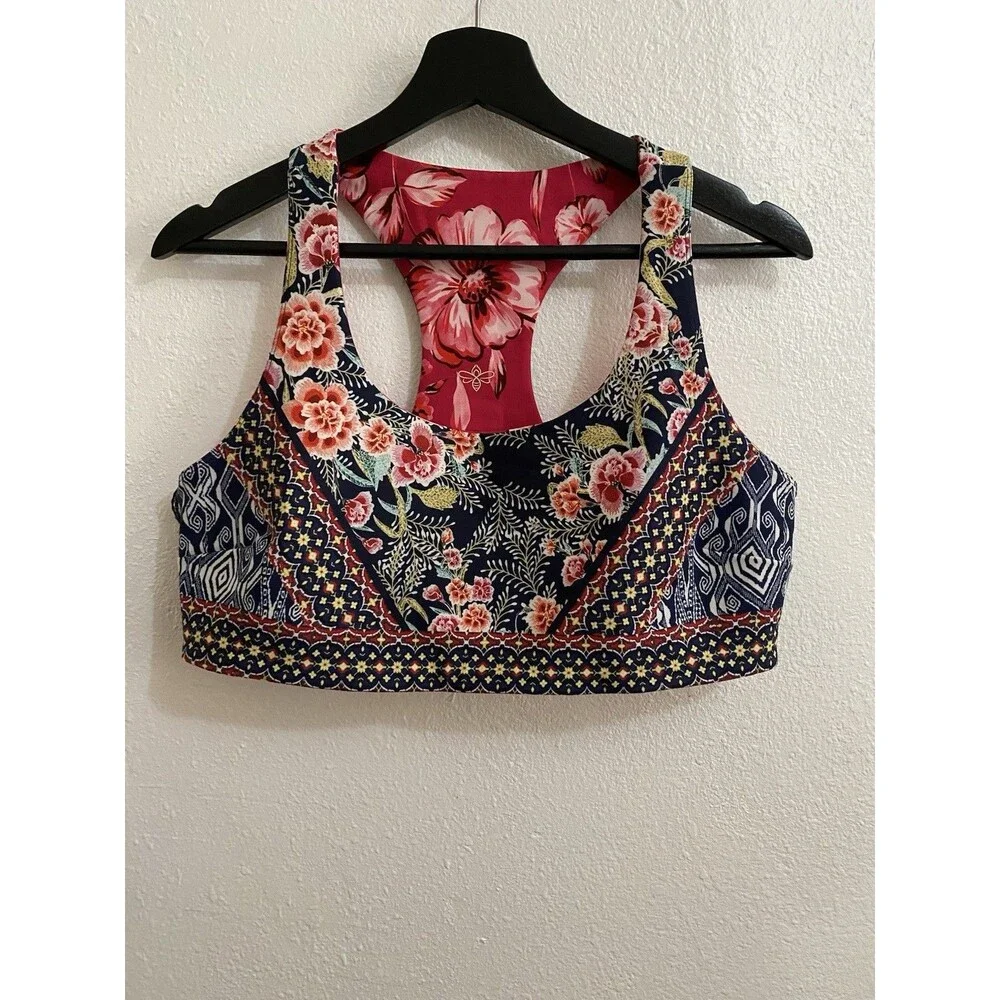 Johnny Was Reversible Activewear Sports Bra XL Top D35