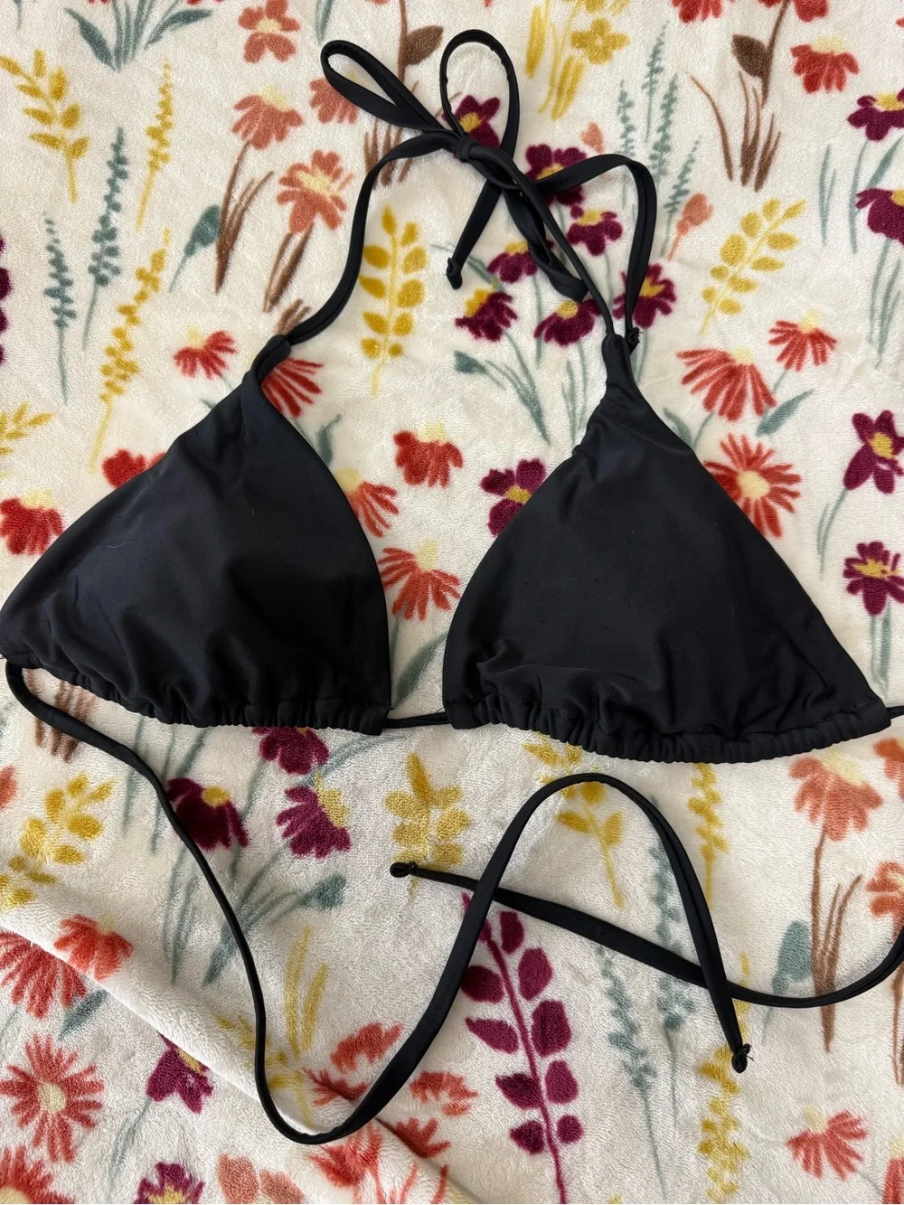 Shade & Shore Black Triangle Bikini Top