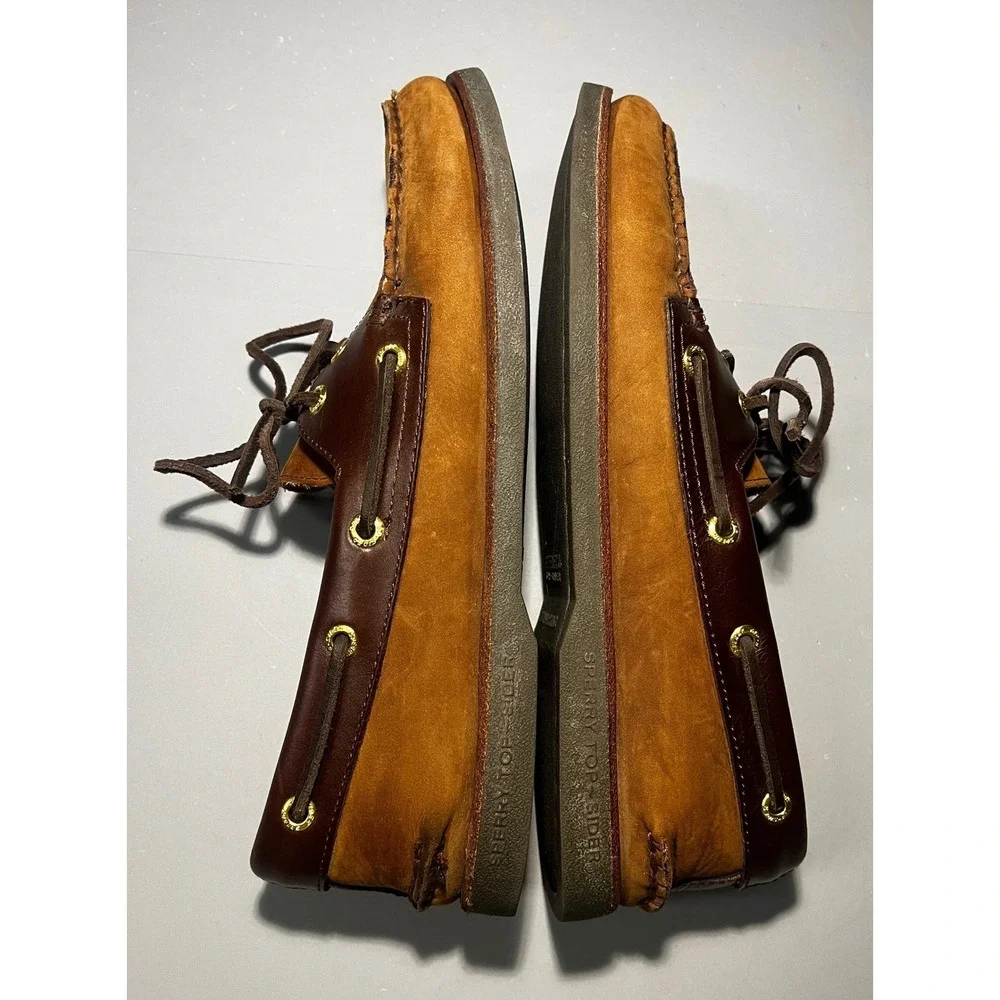 Sperry Gold Cup Authentic Original Boat Shoes Mens 10.5 M Tan Brown STS10216