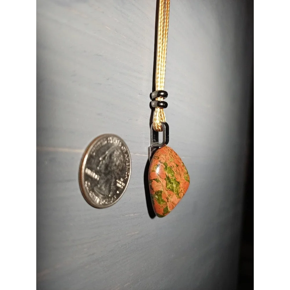 Artisan unakite pendant