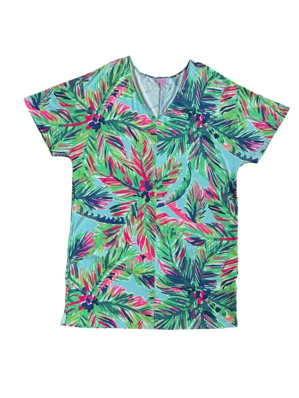 Lilly Pulitzer V Neck Short Sleeve T shirt Dress