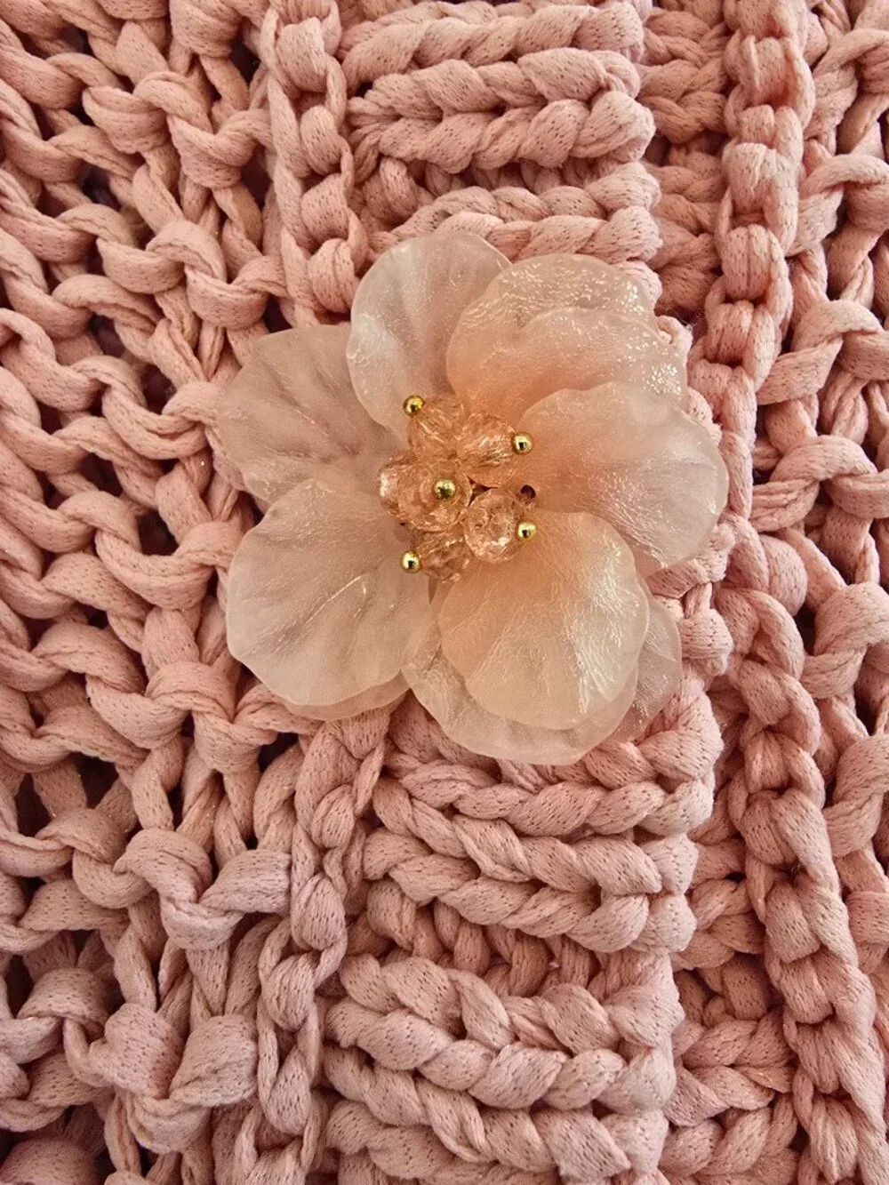 Zara Bloggers Fav Floral Button Knit Pink Vest Zara