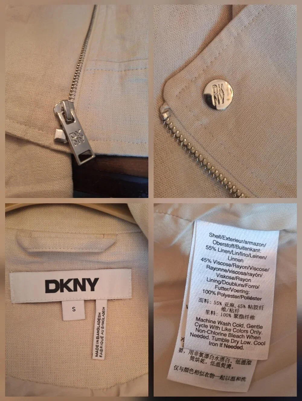 Dkny linen viscose