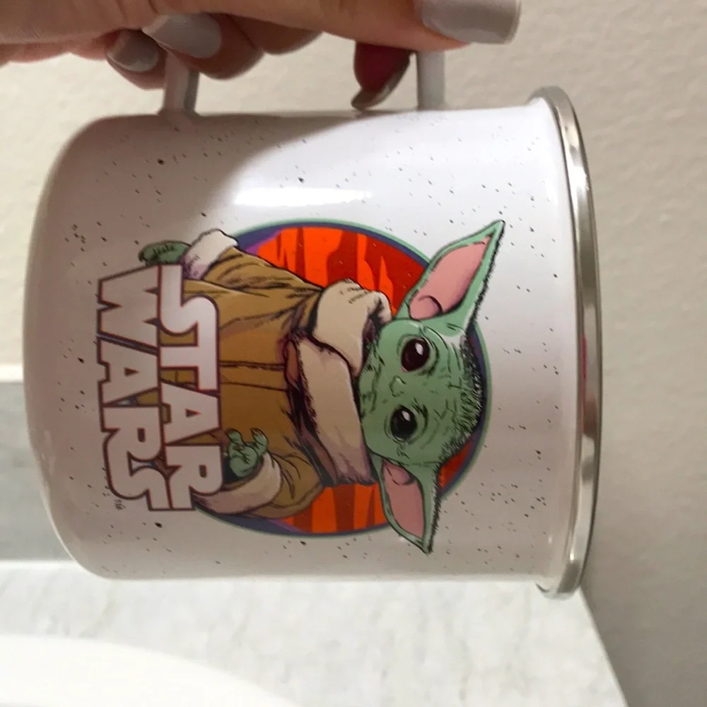 NEW STAR WARS Coffee cup Tea hot chocolate mug ☕️ Camper retro baby yoda