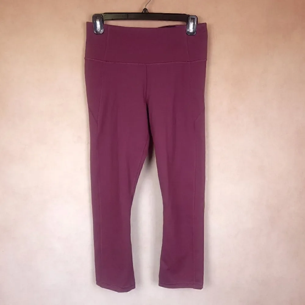 Under Armour Cropped Leggings Capri Mauve Size Medium