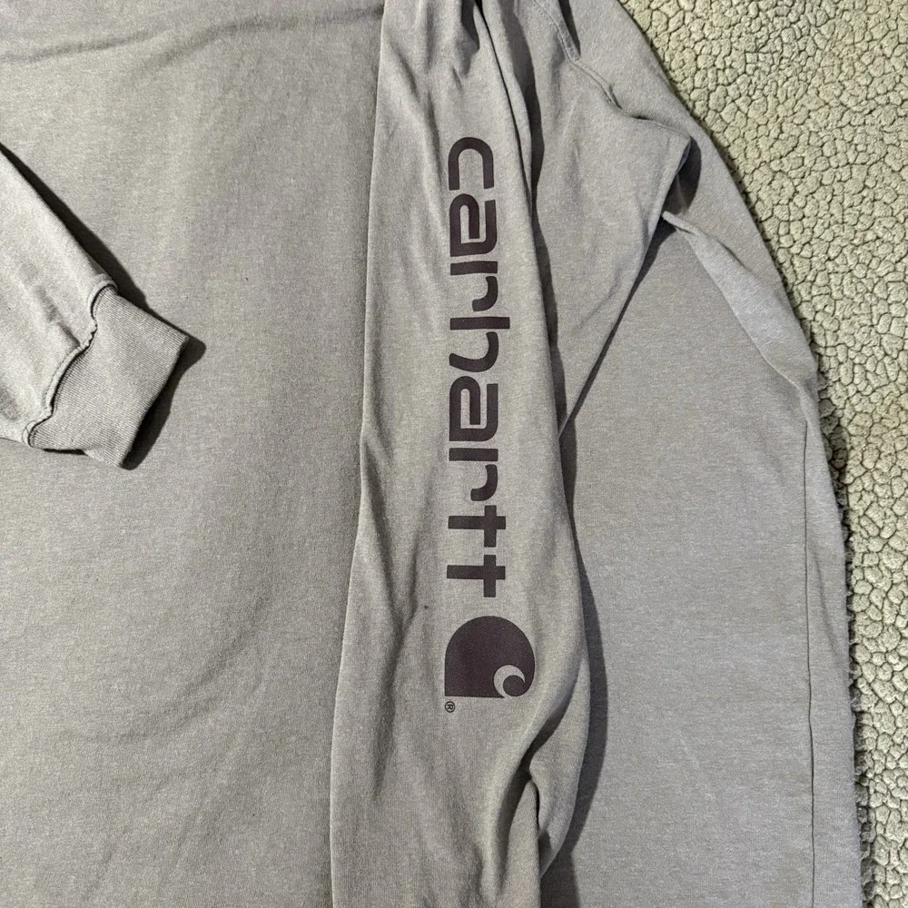 Carhartt DEARBORN LOOSE LS LOGO T-SHIRT 2XLT - Tan Color Men's