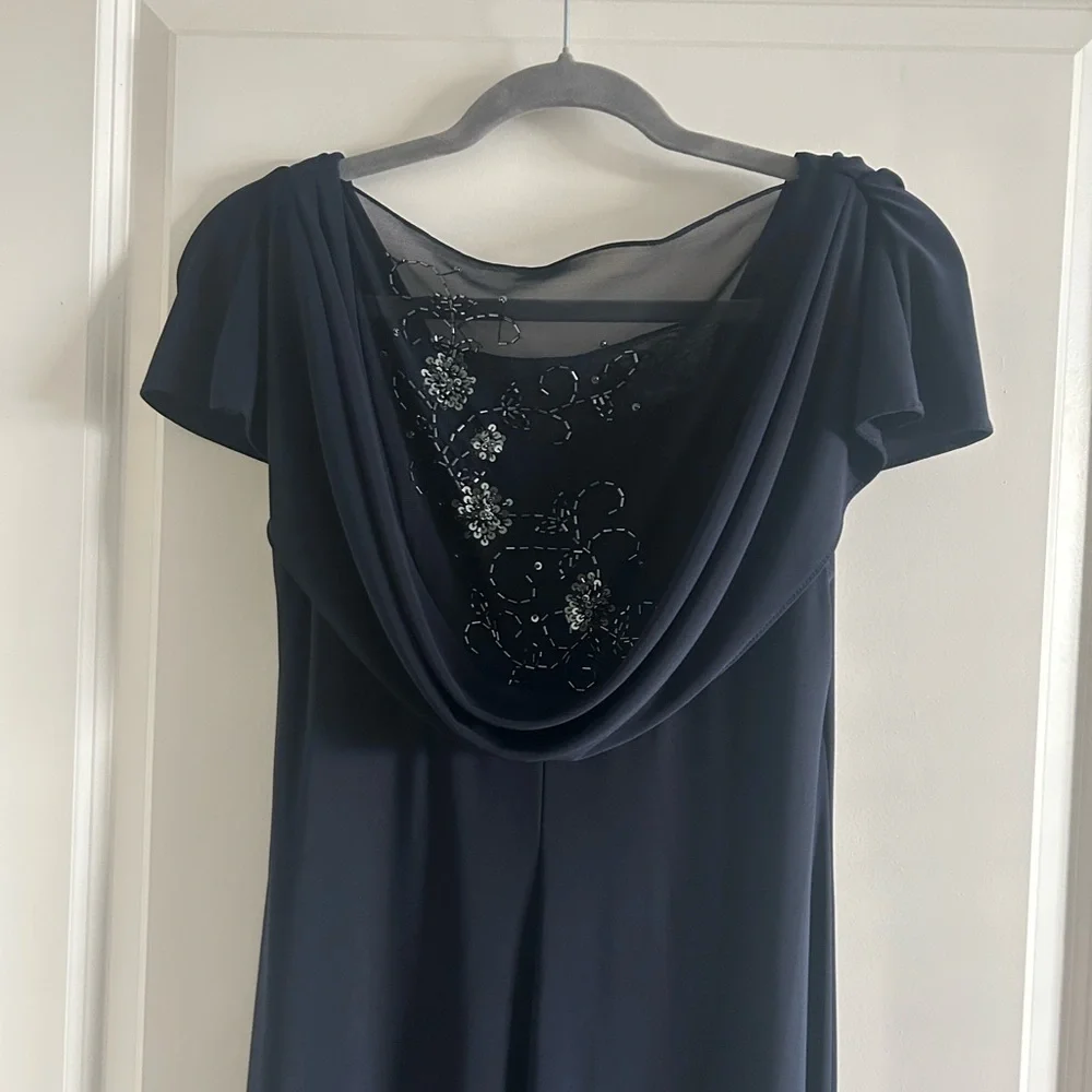 Petra Navy Blue Evening Gown