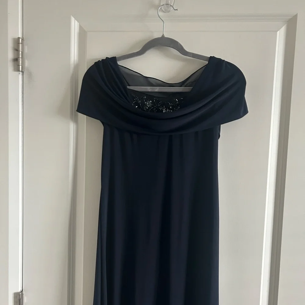 Petra Navy Blue Evening Gown