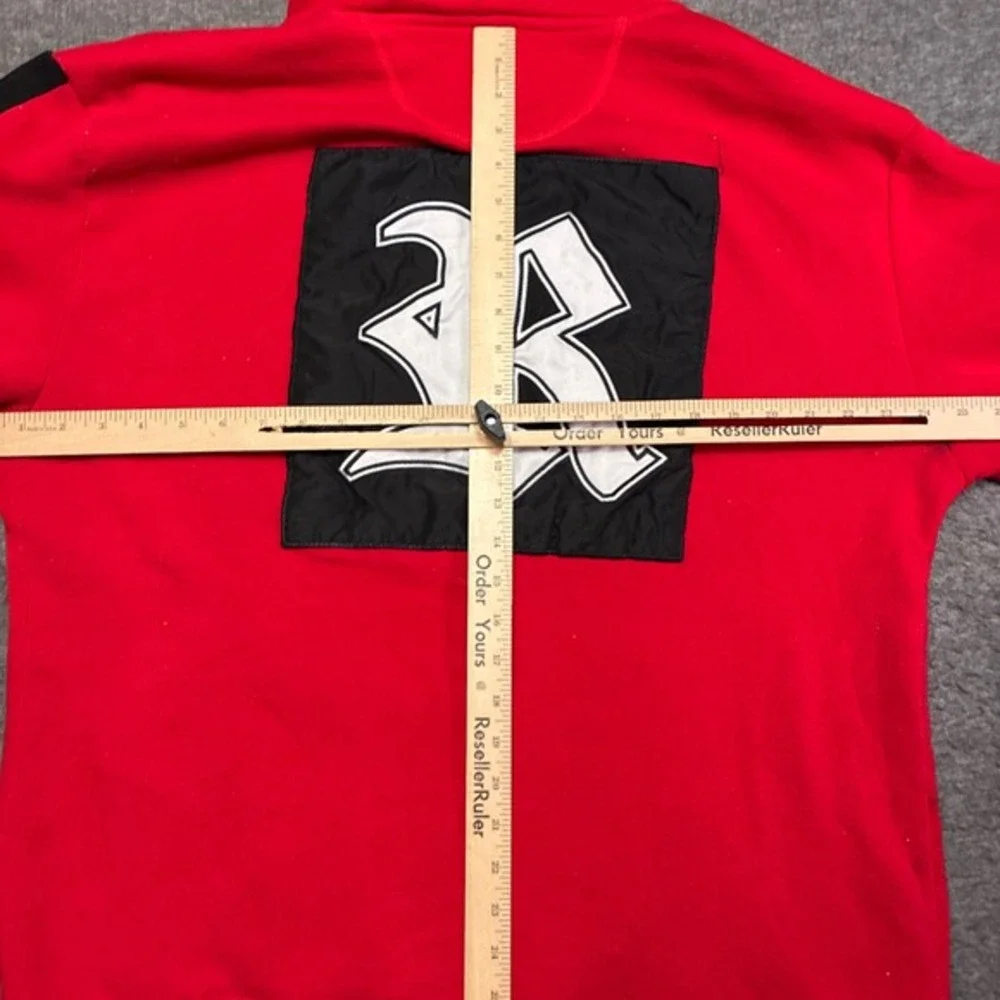 Vintage Rocawear Hoodie Men 2XL Red ROC BK 1999‎ Graphic Distressed Streetwear
