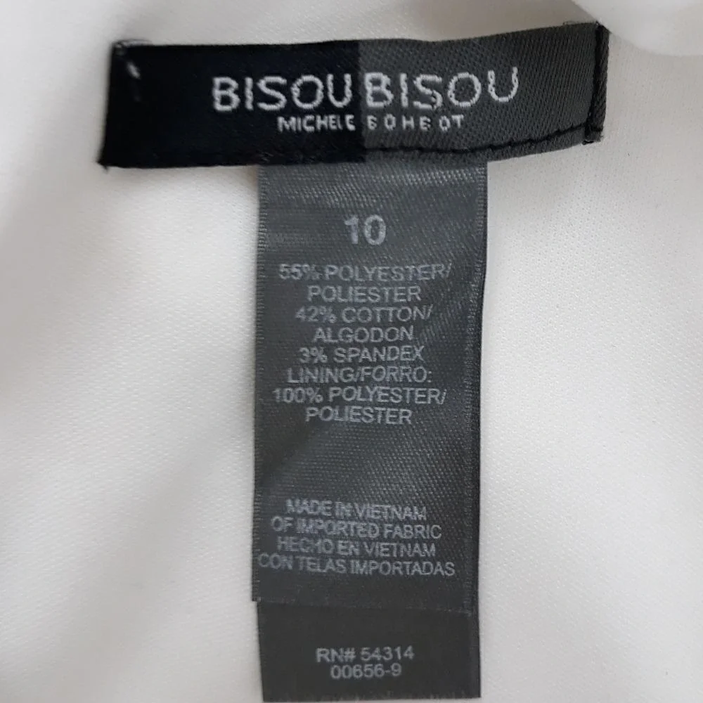 Bisou Bisou stretch white