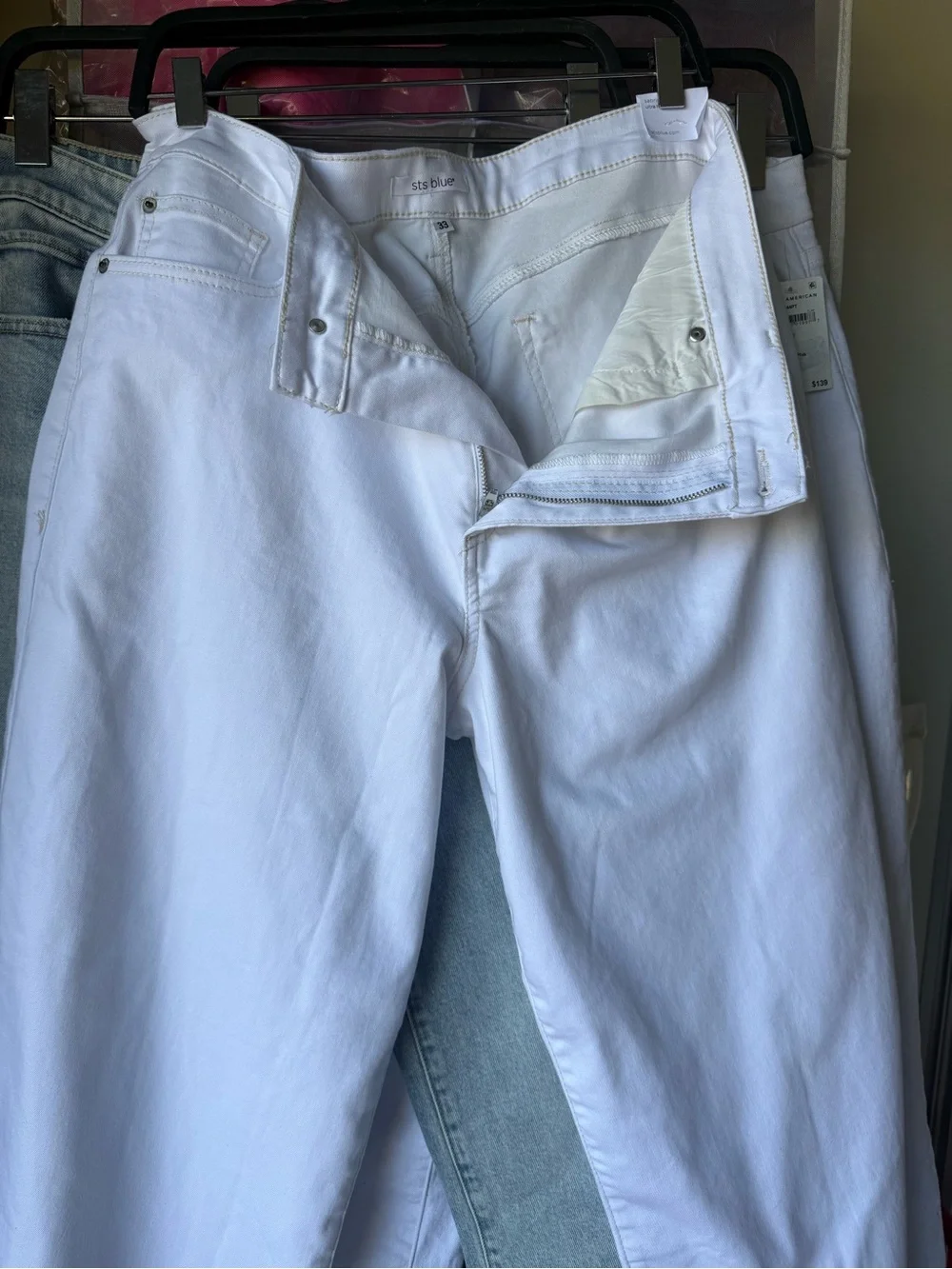 STS Blue White High-Rise  Jeans