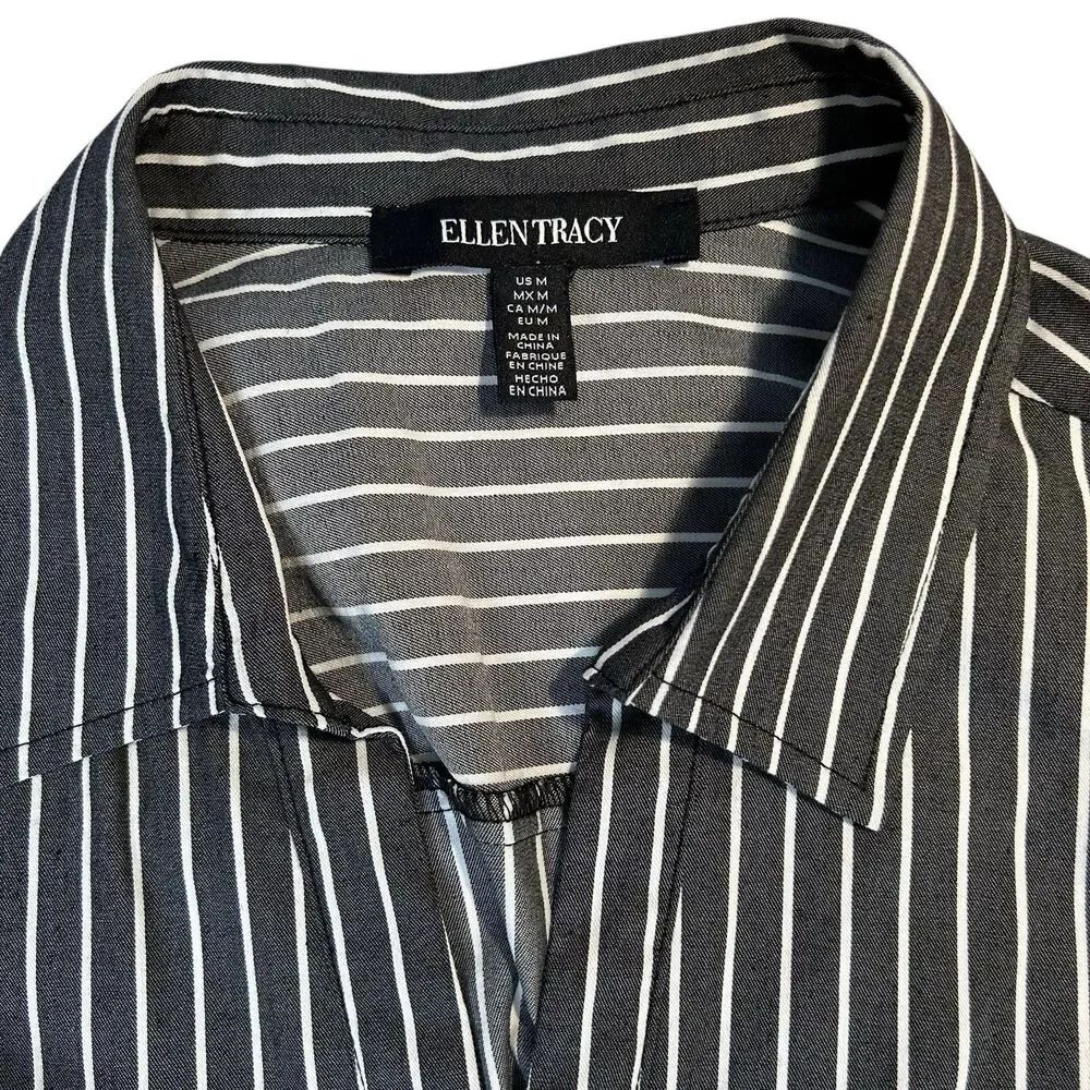 Ellen Tracy striped sleeveless