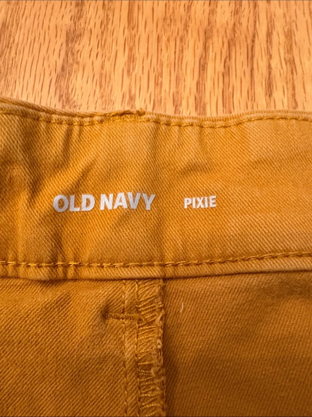 Old Navy Pumpkin Orange Pixie  Cotton Straight-Leg Pants