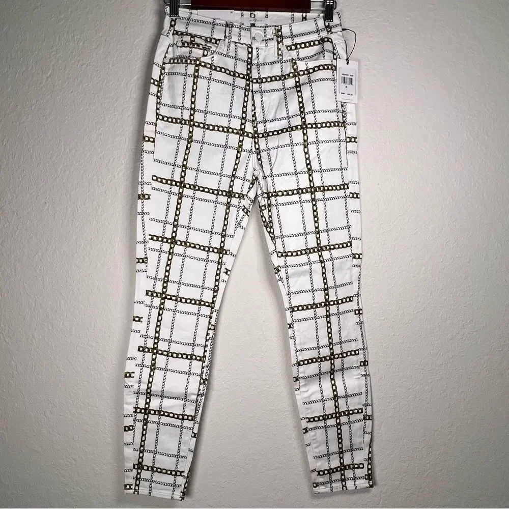 7 for all mankind high waist ankle skinny jeans 🔥 NWT 🔥 Size 26