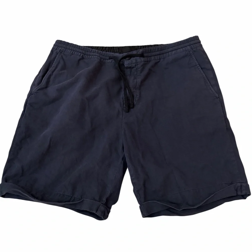 Men's Scotch & Soda‎ Amsterdam Navy Blue Stuart Flat Front Chino Shorts Size 36
