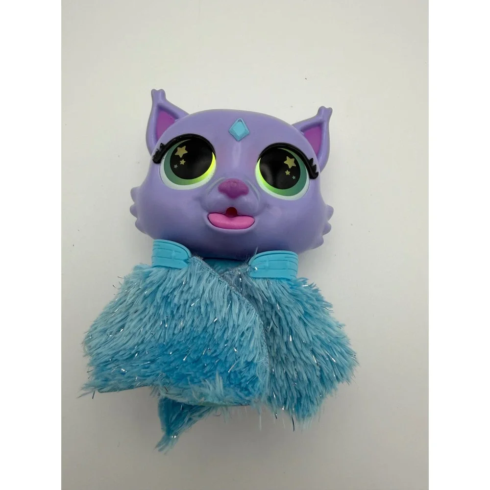 Hasbro FurReal Fuzzalots Interactive Kitty Purple Blue Talking Toy F1927