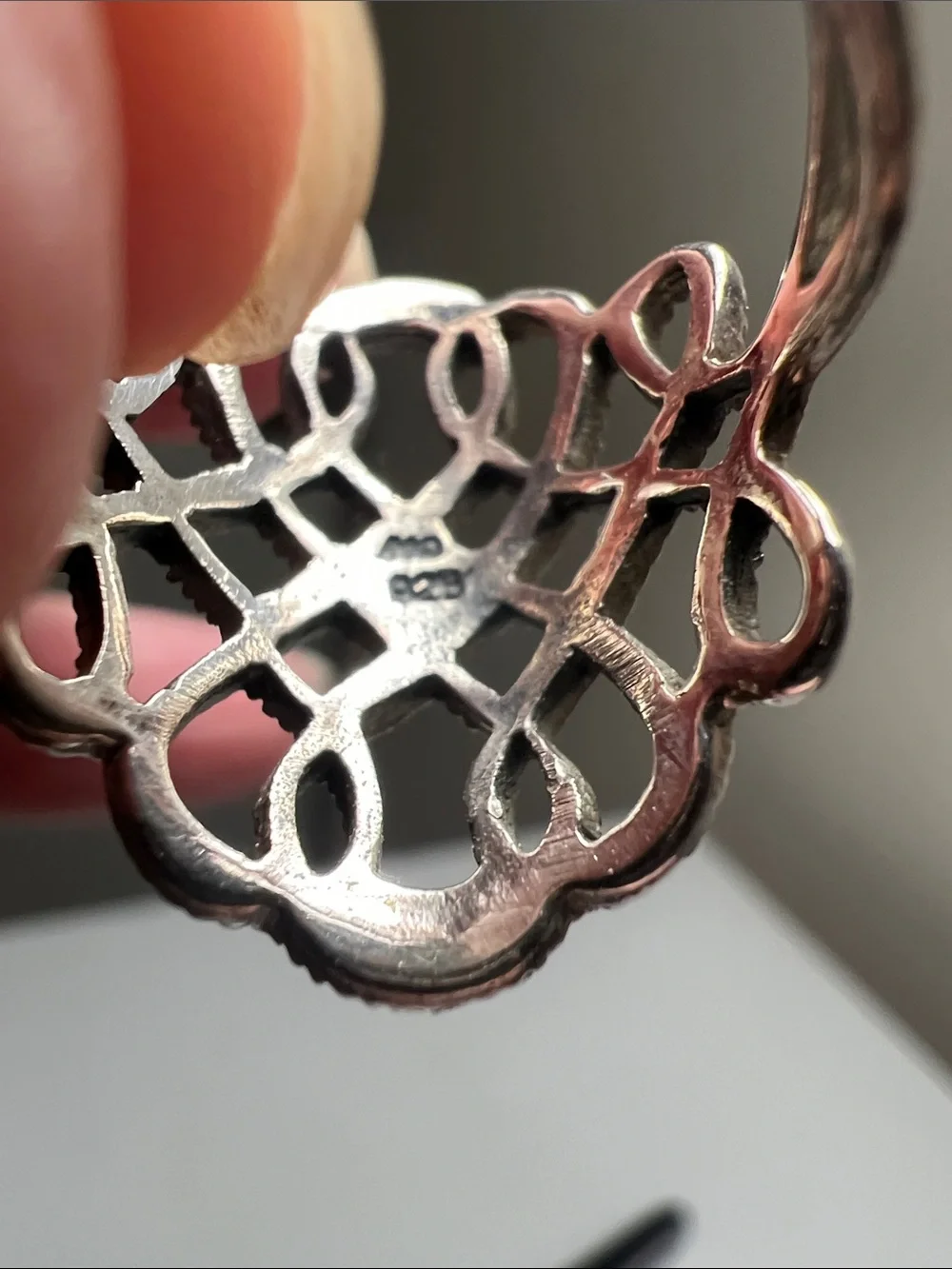 925 Sterling Silver airy openwork