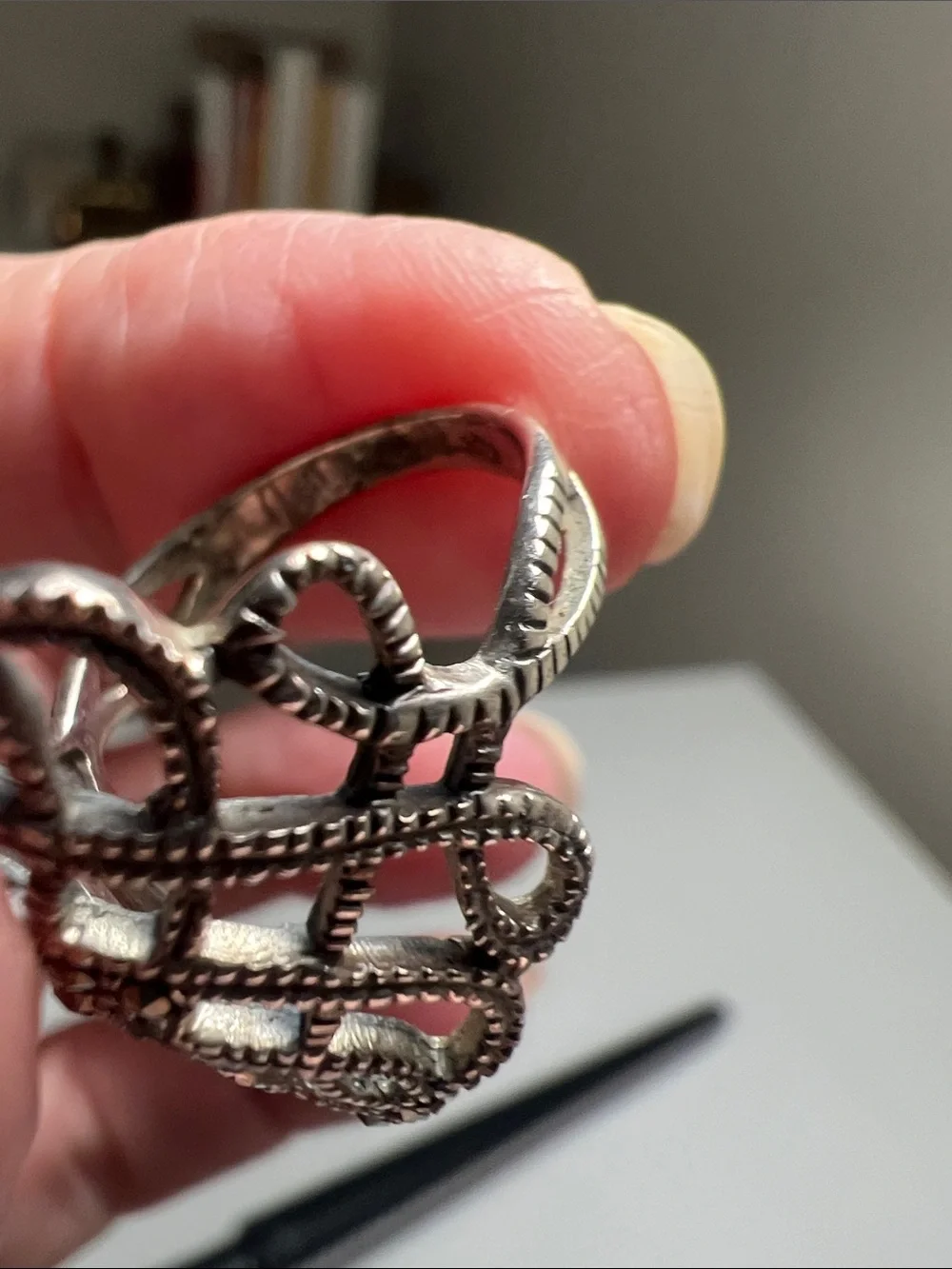 925 Sterling Silver airy openwork